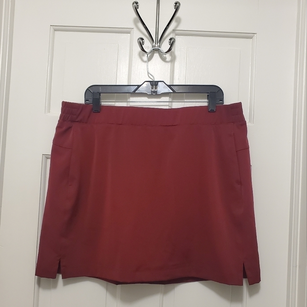 Lady Hagen Burgundy in Color Athlesuire Skort, Size XL, Golf, tennis casual wear